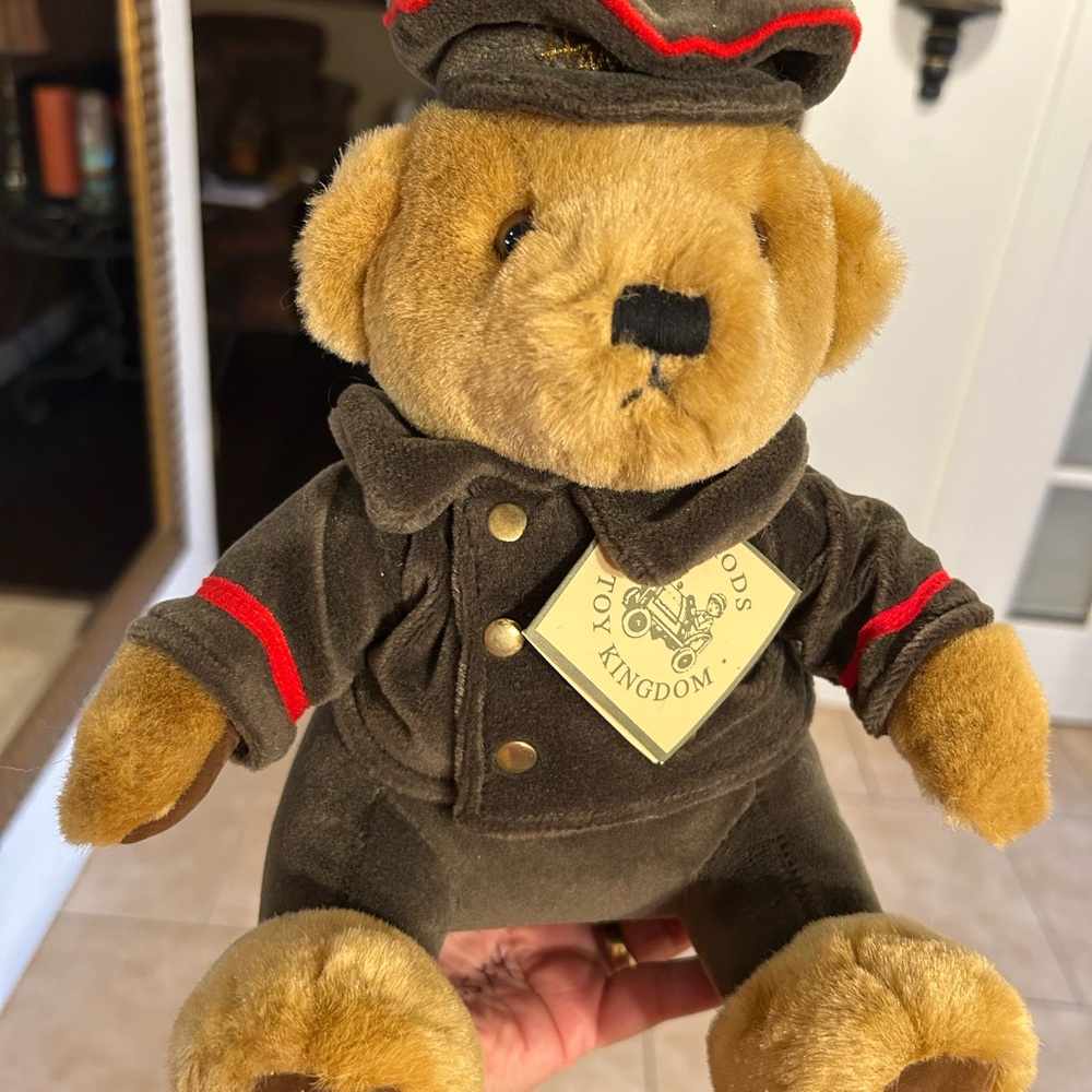 Vintage Harrods Knightsbridge Brown Bear 10”